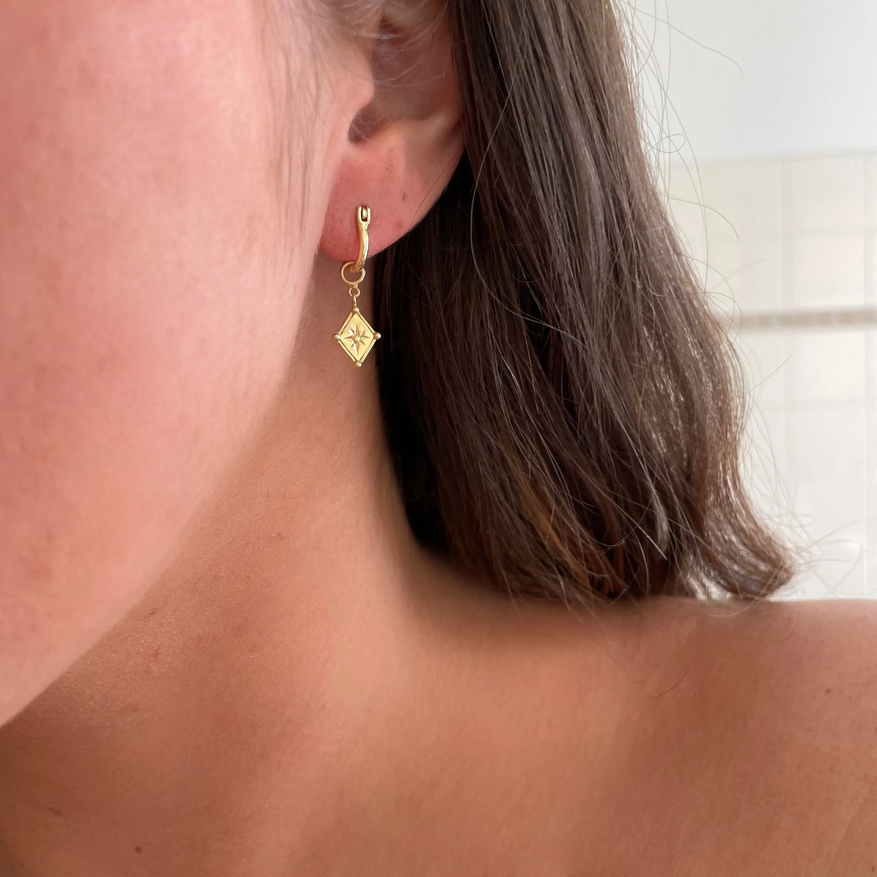 Sienna Gold Hoop Earrings