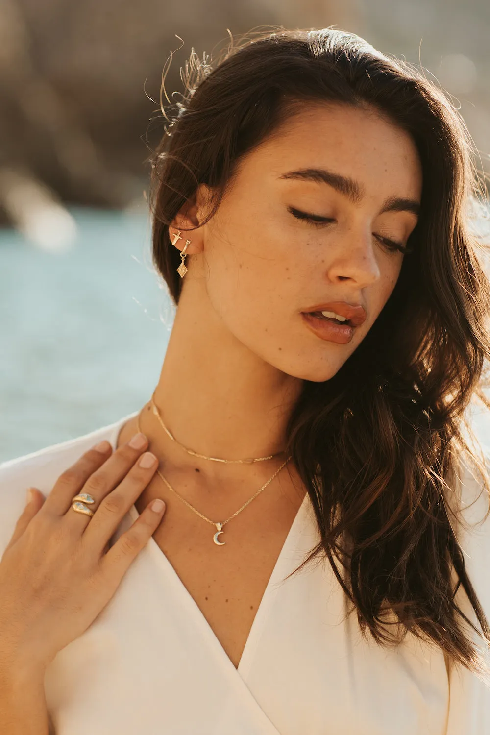 Sienna Gold Hoop Earrings
