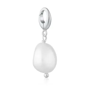 Silver Baroque Pearl Charm