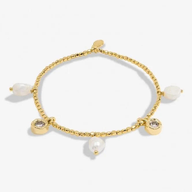 Solaria Baroque Pearl Gold Plated 17.5cm Bracelet 7159