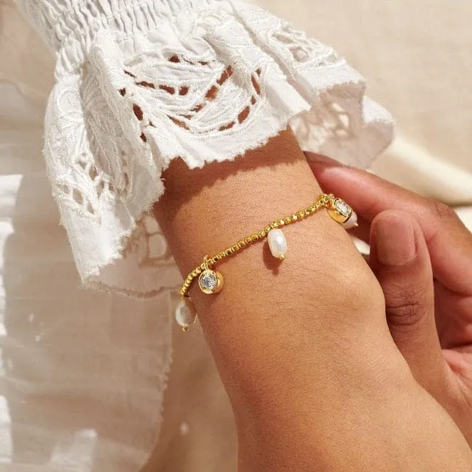 Solaria Baroque Pearl Gold Plated 17.5cm Bracelet 7159