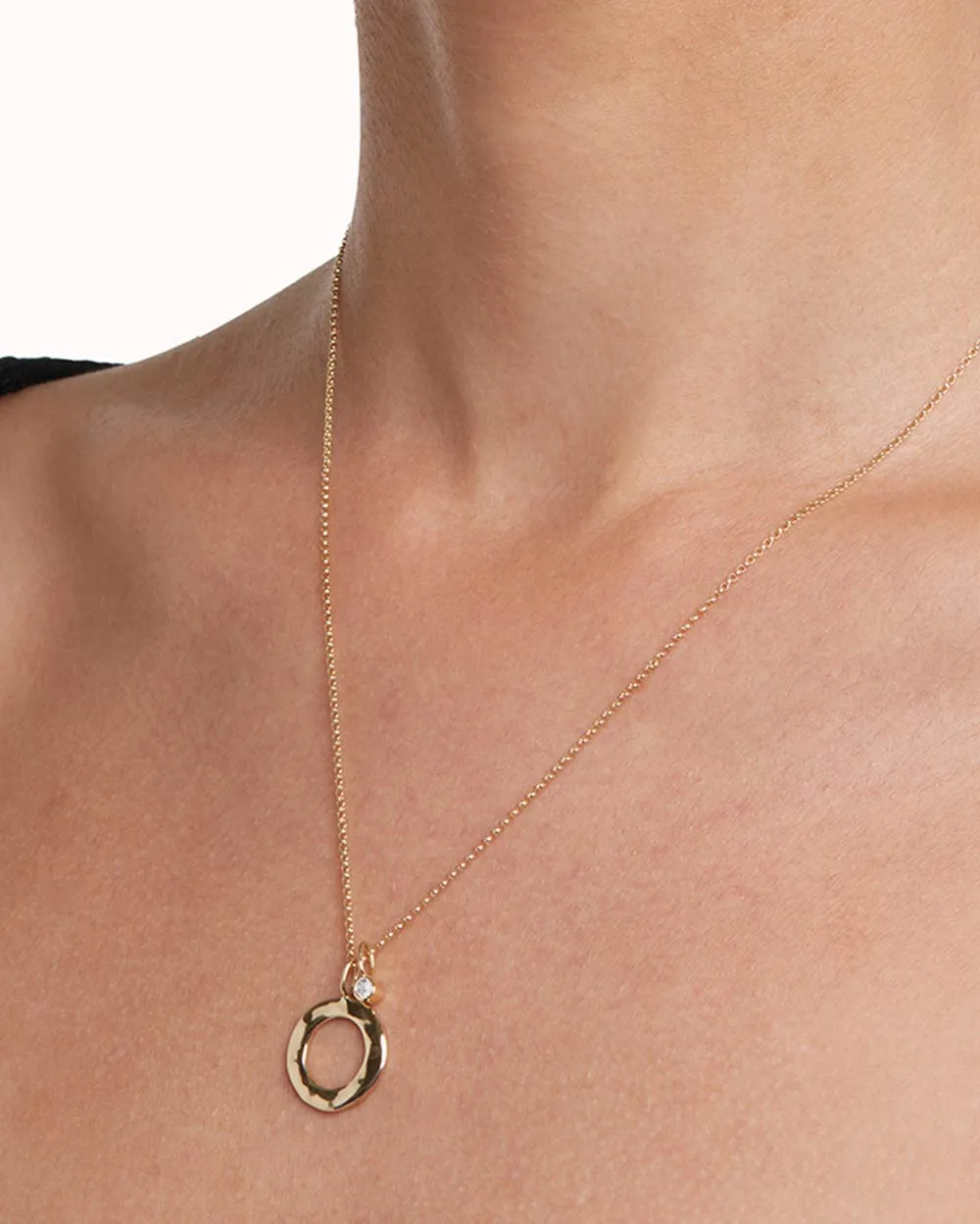 Solid Gold Moonstone June Birthstone Necklace