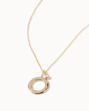 Solid Gold Moonstone June Birthstone Necklace