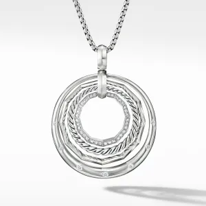 Stax Medium Pendant Necklace with Diamonds