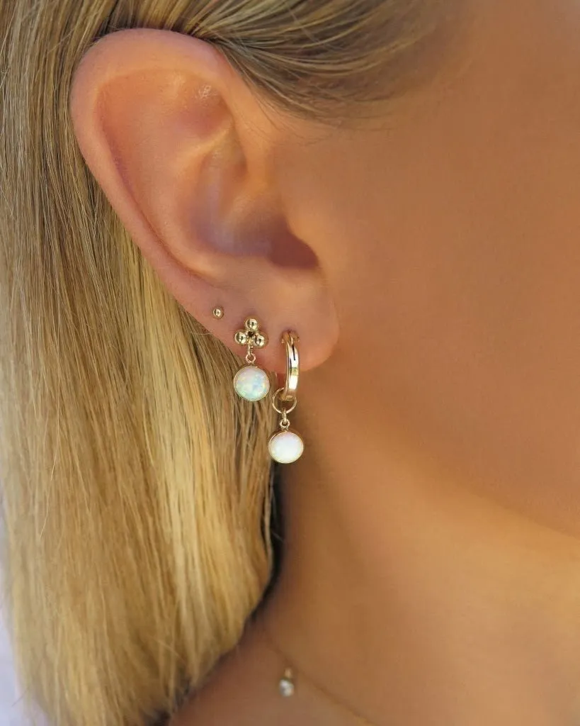 Trinity Bello Opal Stud Earrings  - 14k Yellow Gold Fill