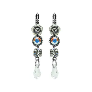 Triple Stone and Briolette Bridal Earrings *Custom*