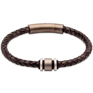Unique & Co Antique Black Leather Bracelet B457ABL