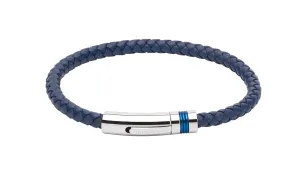 Unique & Co Blue Leather Bracelet B345BLUE