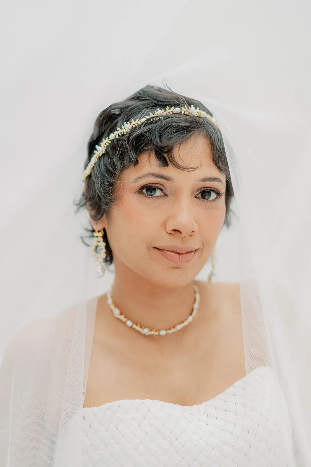 unique bridal hair vine AMIRA- 25022