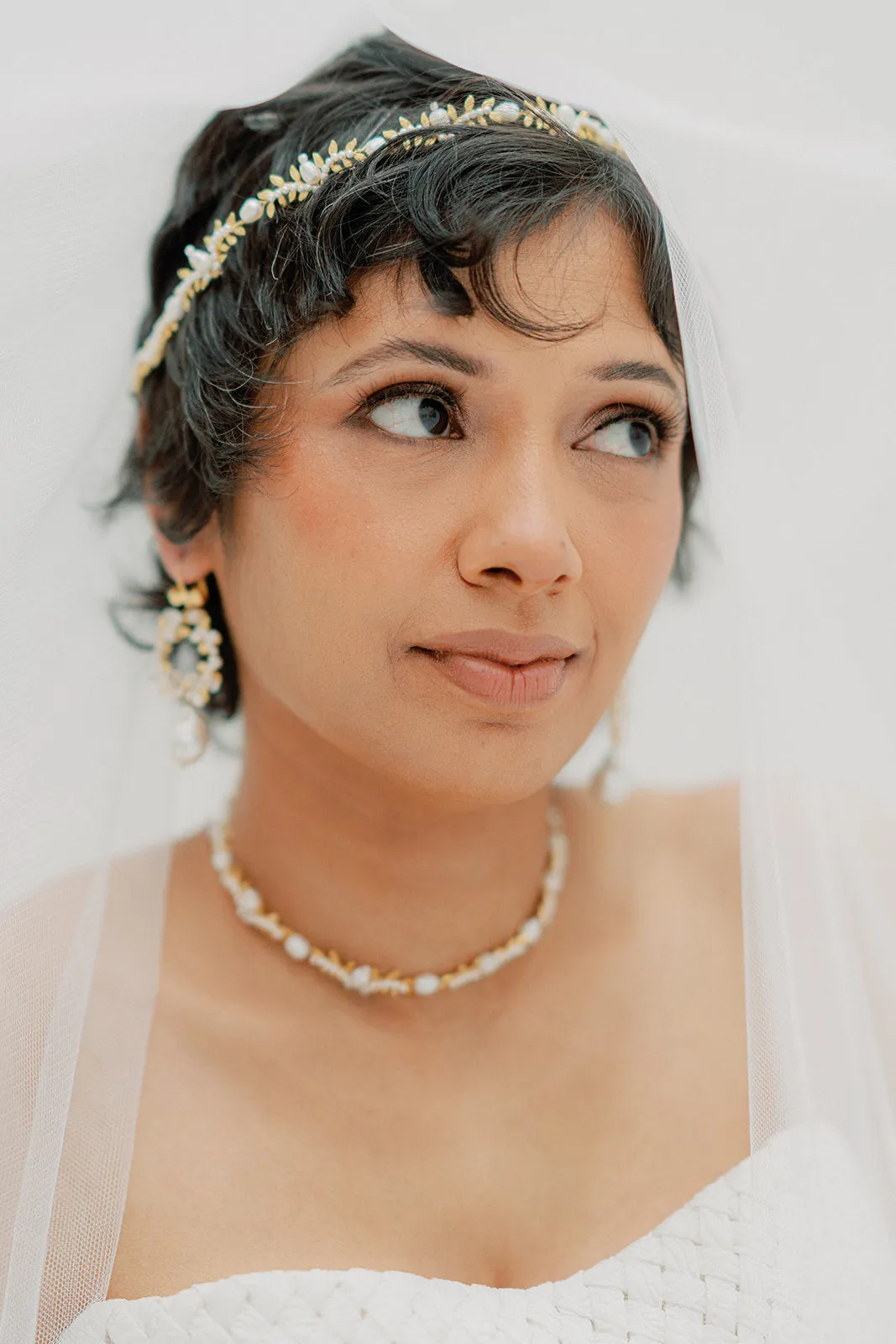 unique bridal hair vine AMIRA- 25022