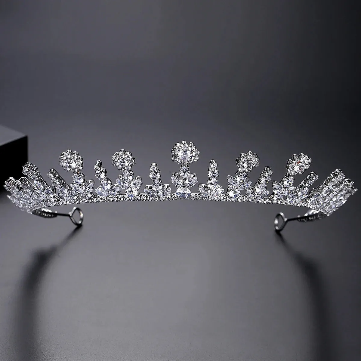 Unique Cubic Zirconia Hair Crown