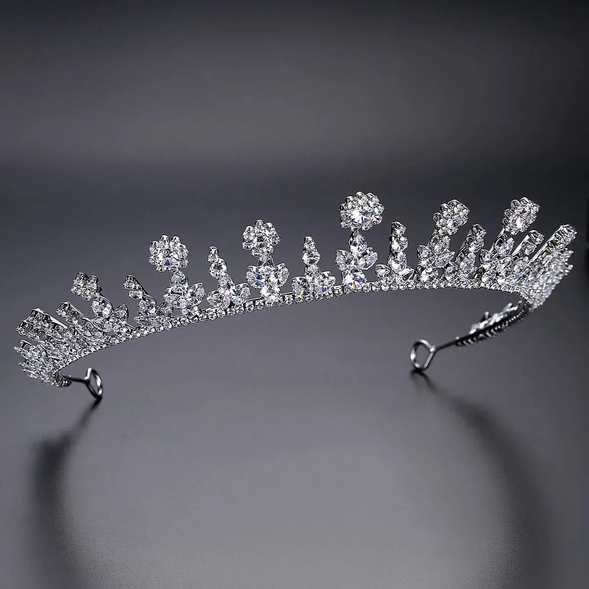 Unique Cubic Zirconia Hair Crown