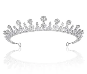 Unique Cubic Zirconia Hair Crown