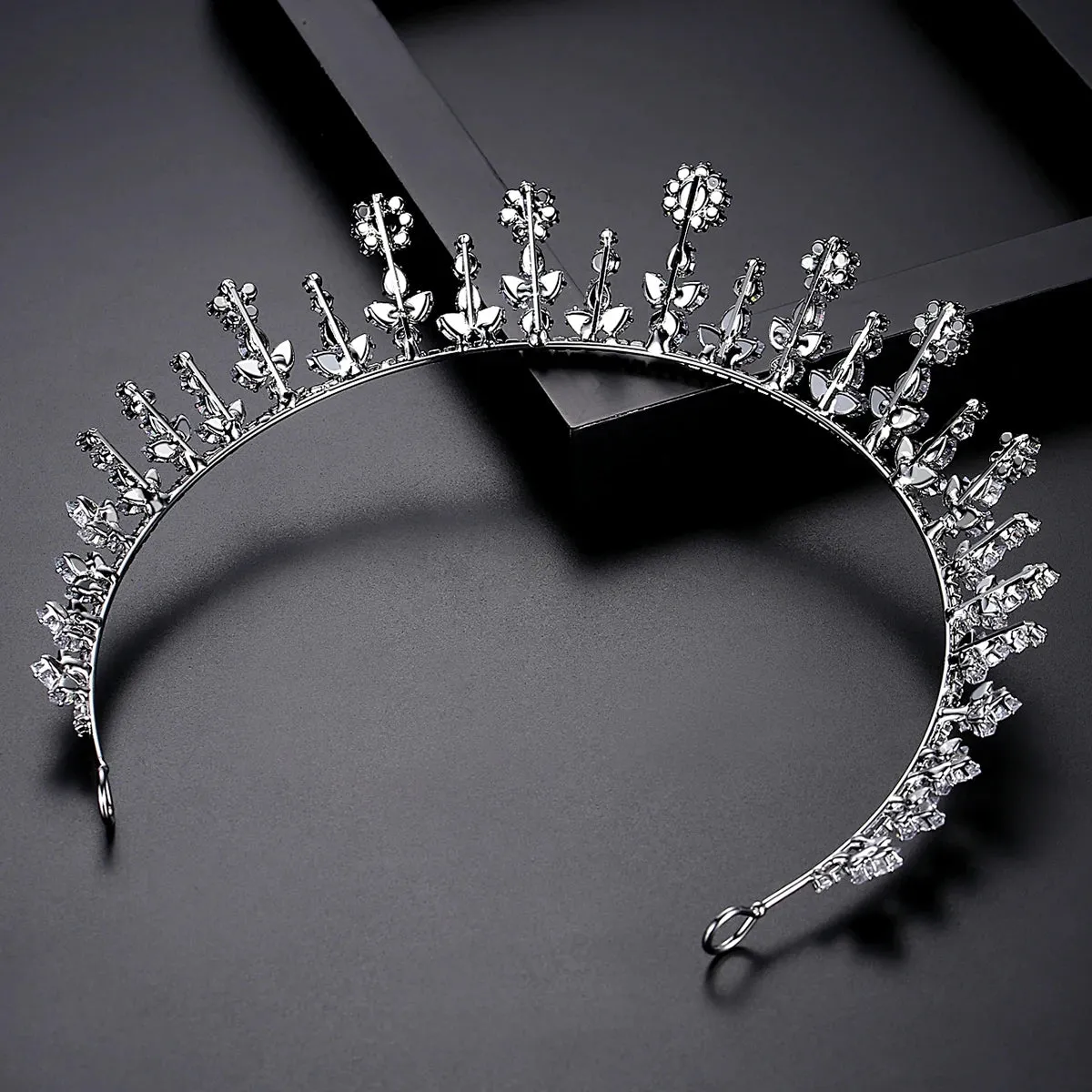 Unique Cubic Zirconia Hair Crown