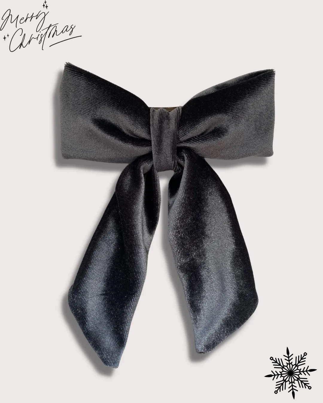 Velvet Hair Bow Clip