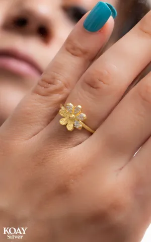 Zircon Flower GP Ring